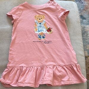 Ralph Lauren Kids Pink Nightgown with Bear Design